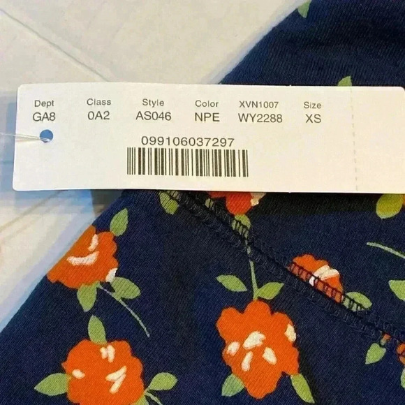 J. Crew Weekend High Rise 7/8 Legging XS Poppy Fields Casual Comfy Floral - Picture 6 of 10